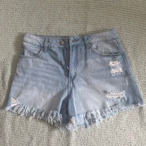 Sincerely Jules Blue Jean Shorts Distressed High-Waisted
